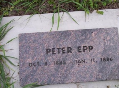 Infant son Peter Epp on Sysoon