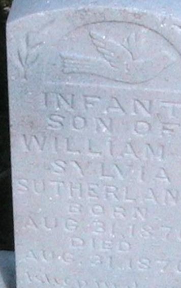 Infant Sutherland on Sysoon