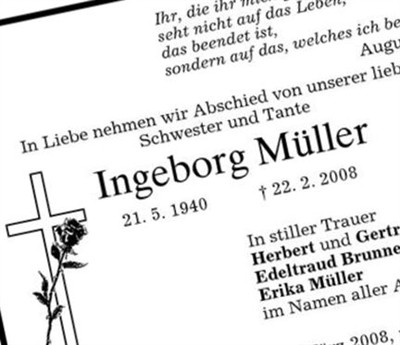 Ingeborg M?ller on Sysoon