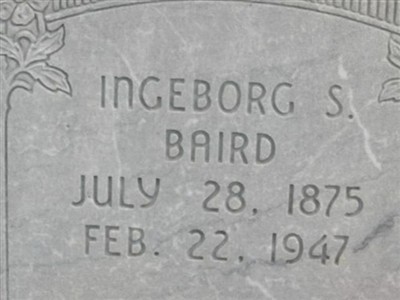 Ingeborg Steffense Baird on Sysoon
