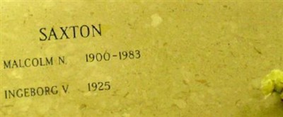 Ingeborg V. Saxton on Sysoon