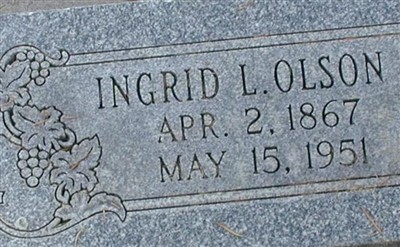 Ingrid Larsen Olson on Sysoon