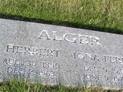 Iona Fern Alger Alger on Sysoon