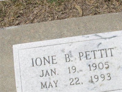 Ione B. Gordon Pettit on Sysoon