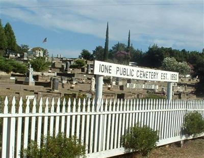Ione Public Cemetery on Sysoon