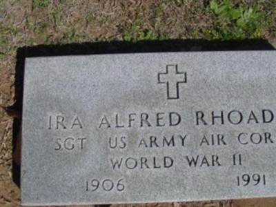 Ira Alfred Rhoades on Sysoon