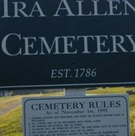 Ira Allen Cemetery on Sysoon