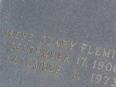 Irene Clary Fleming on Sysoon