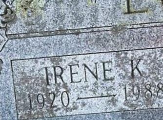 Irene K Loop on Sysoon