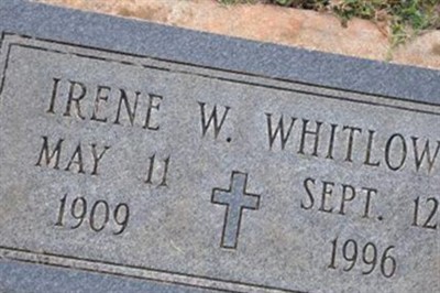 Irene W Whitlow on Sysoon