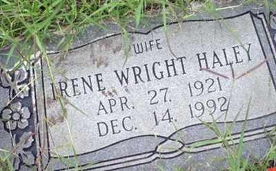 Irene Wright Haley on Sysoon