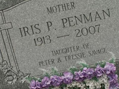 Iris P. Savage Penman on Sysoon