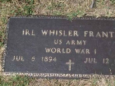Irl Whisler Frantz on Sysoon