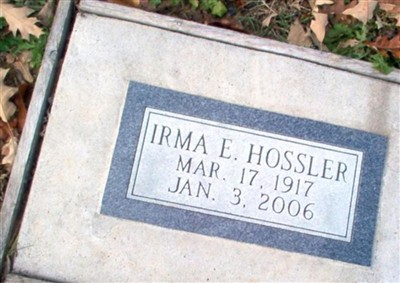 Irma E. Hossler on Sysoon