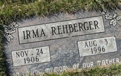Irma Fuchs Rehberger on Sysoon