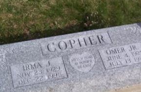 Irma J. Copher on Sysoon