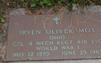Irven Oliver Mox on Sysoon