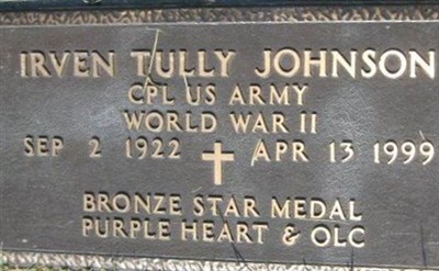 Irven Tully Johnson on Sysoon