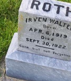 Irven Walter Roth on Sysoon