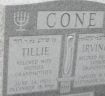 Irving L Cone on Sysoon