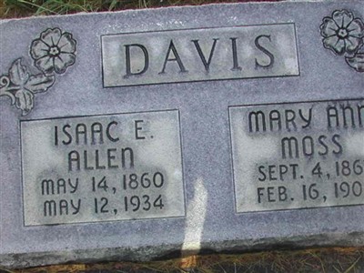 Isaac E. Allen Davis on Sysoon
