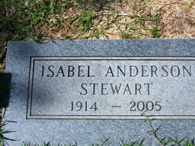 Isabel Anderson Stewart on Sysoon