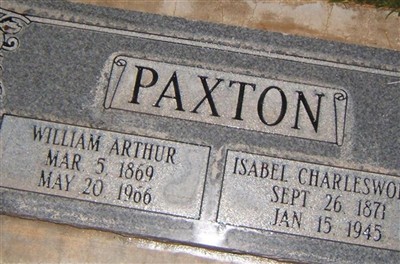 Isabel Charlesworth Paxton on Sysoon