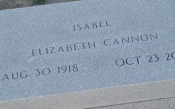 Isabel Elizabeth Cannon on Sysoon