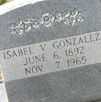 Isabel V Gonzalez on Sysoon