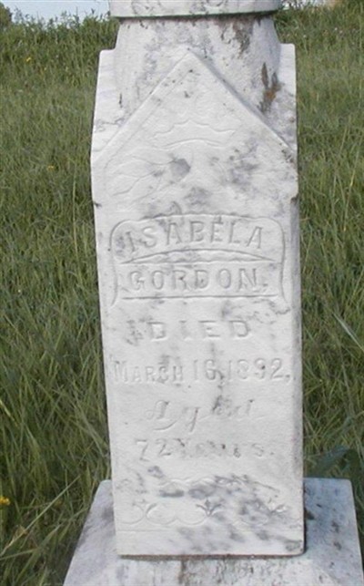 Isabela Gordan, Find a grave on Sysoon Isabela Gordan on Sysoon