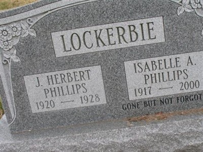 Isabelle A Phillips Lockerbie on Sysoon