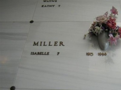 Isabelle F. MIller on Sysoon