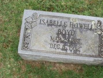 Isabelle Howell Boyd, Find a grave on Sysoon Isabelle Howell Boyd on Sysoon