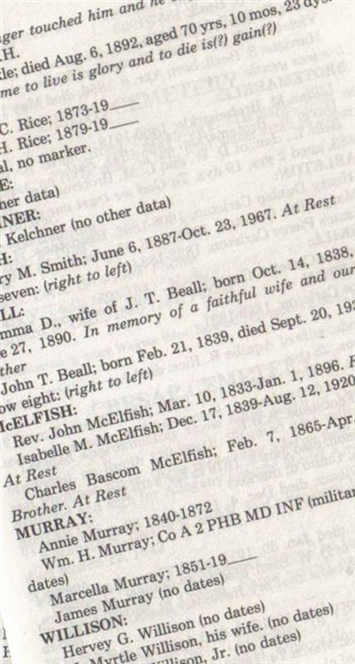 Isabelle M Duncan McElfish, Find a grave on Sysoon Isabelle M Duncan McElfish on Sysoon