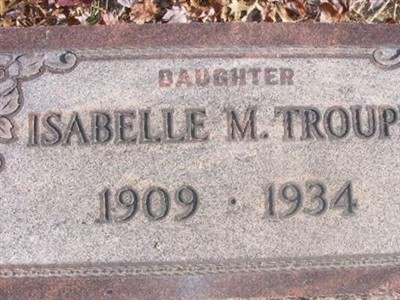 Isabelle M Troupe on Sysoon