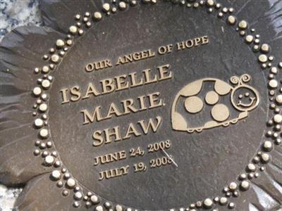 Isabelle Marie "Bella" Shaw on Sysoon
