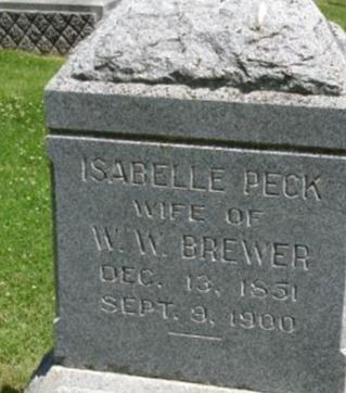 Isabelle Peck Brewer on Sysoon