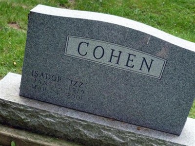 Isador "Izz" Cohen on Sysoon