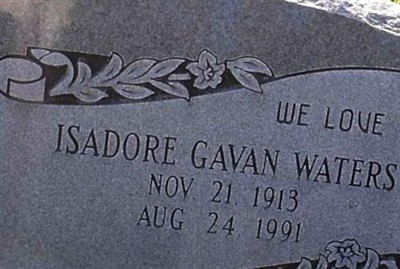 Isadore Gavan Waters on Sysoon