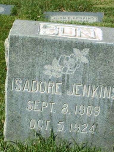 Isadore Jenkins on Sysoon
