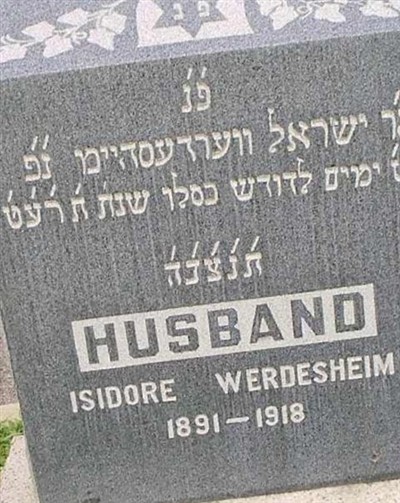 Isadore Werdesheim on Sysoon