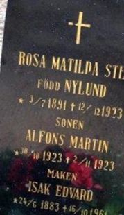 Isak Edvard Sten on Sysoon
