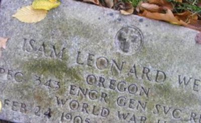 Isam Leonard Webb on Sysoon