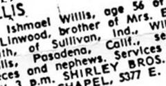 Ishmael "Ish" Willis on Sysoon