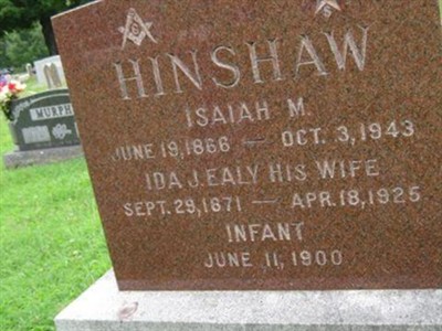 Isiah Marion Hinshaw on Sysoon