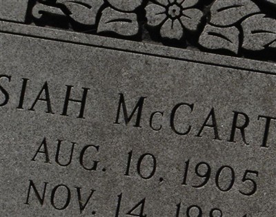 Isiah McCarter on Sysoon