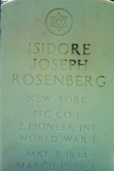Isidore Rosenberg on Sysoon
