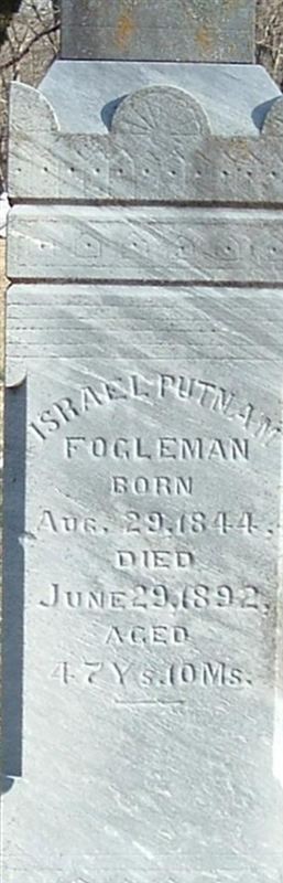 Israel Putman Fogleman on Sysoon