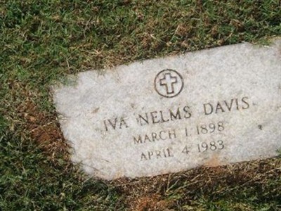 Iva Lure Nelms Davis on Sysoon