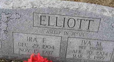 Iva M Rhoad Elliott on Sysoon
